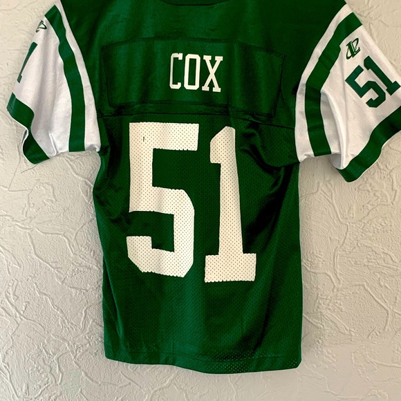 VINTAGE LOGO ATHLETIC NEW YORK JETS BRYAN COX JERSEY YOUTH SMALL CLEAN - Picture 2 of 4